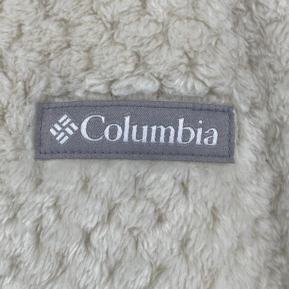 COLUMBIA Jacket Womens L 14 16 Bugaboo Fleece Interchange Full Zip Off White - Picture 7 of 12